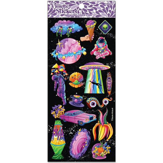Space Jam Stickers - 2 Sticker Sheets for Stationary, Scrapbooks, & More
