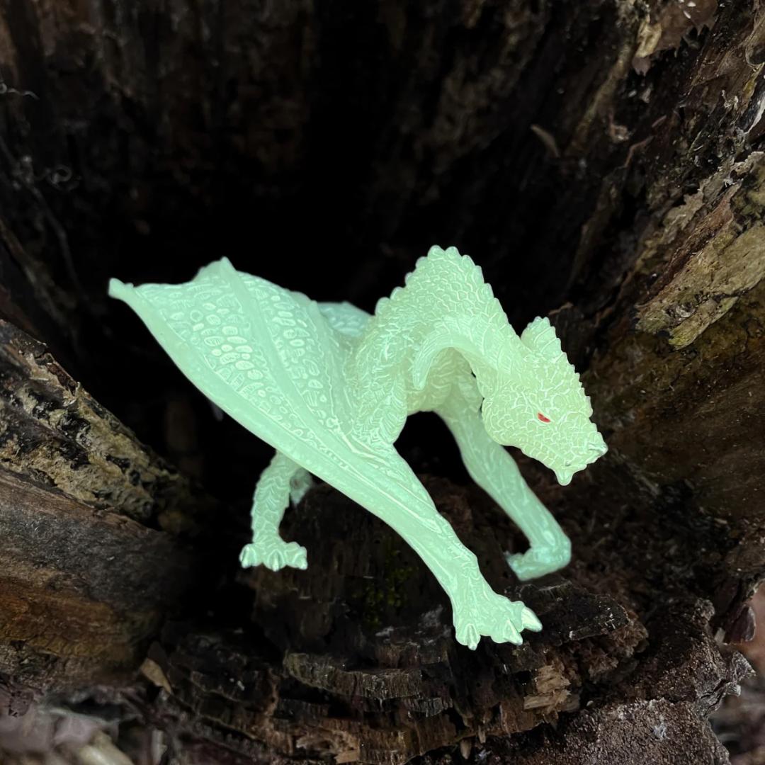 Glow-in-the-Dark Cave Dragon Figure - Hand Painted & Collectible Toy - Safari Ltd 106789