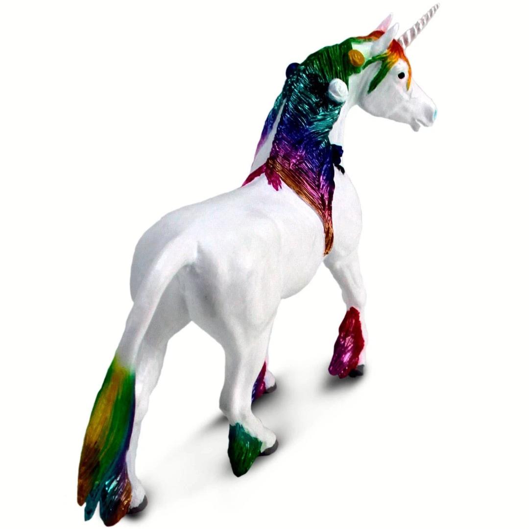 Rainbow Unicorn Fantasy Figure - Hand Painted & Collectible Toy - Safari Ltd 106779