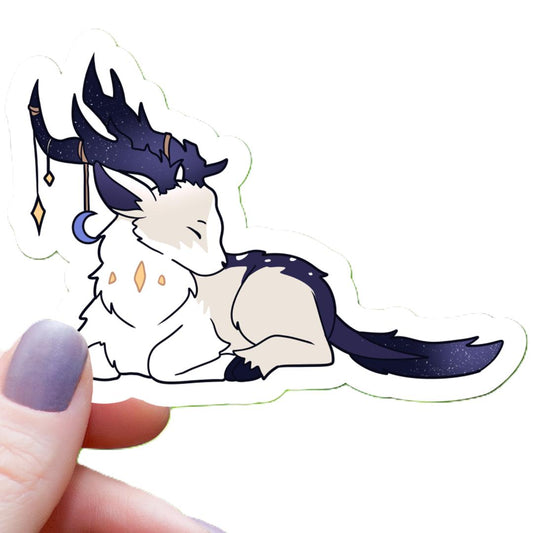 Celestial Deer Monster Sticker - 3" Waterproof Vinyl Decal