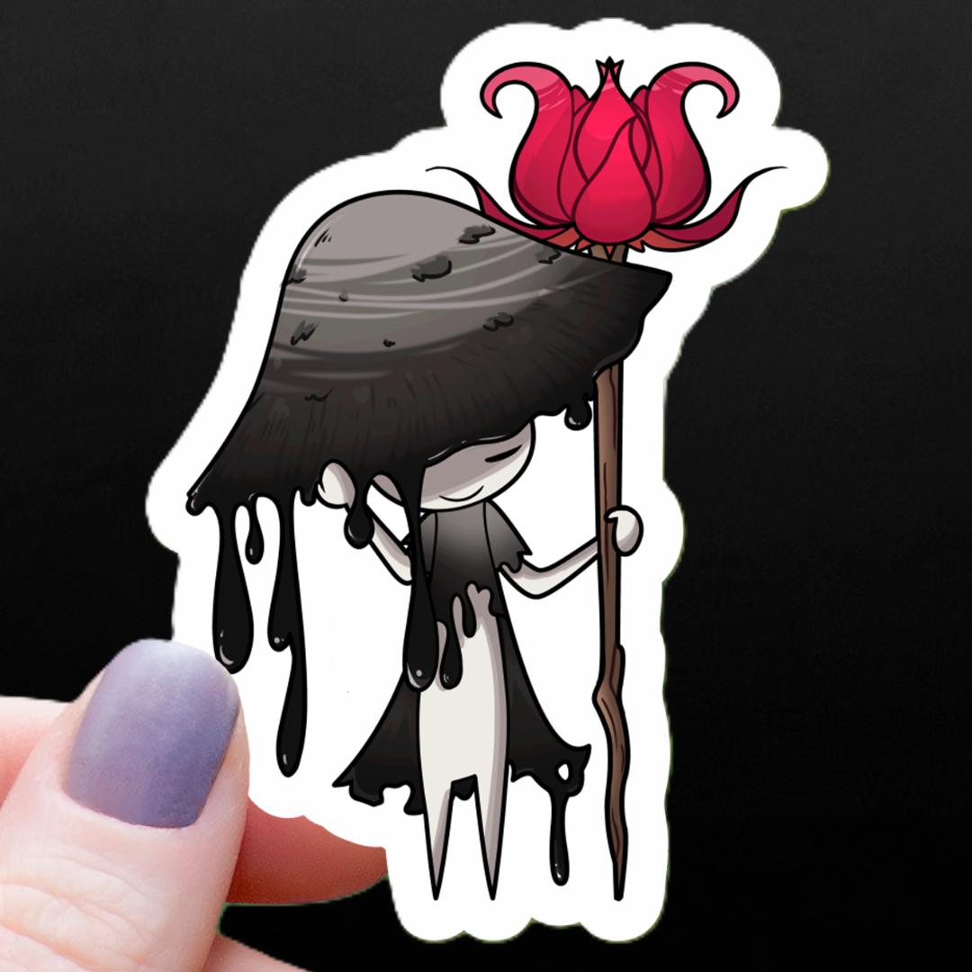 Mushroom Cleric Calls Tabletop RPG Sticker - 3" Waterproof Vinyl Decal
