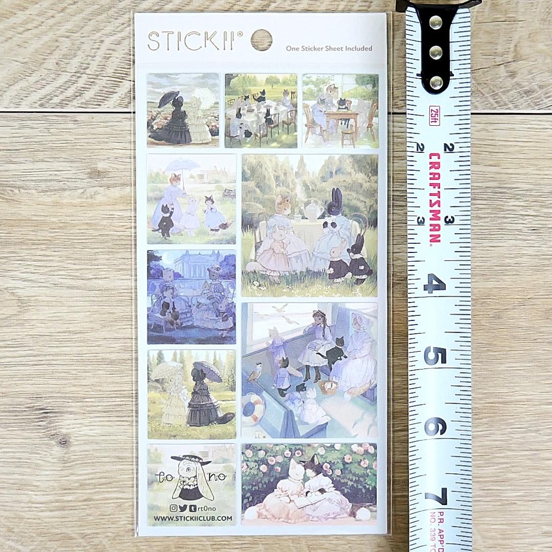 Garden Party - Sticker Sheet - Stationary - Planner - Scrapbook