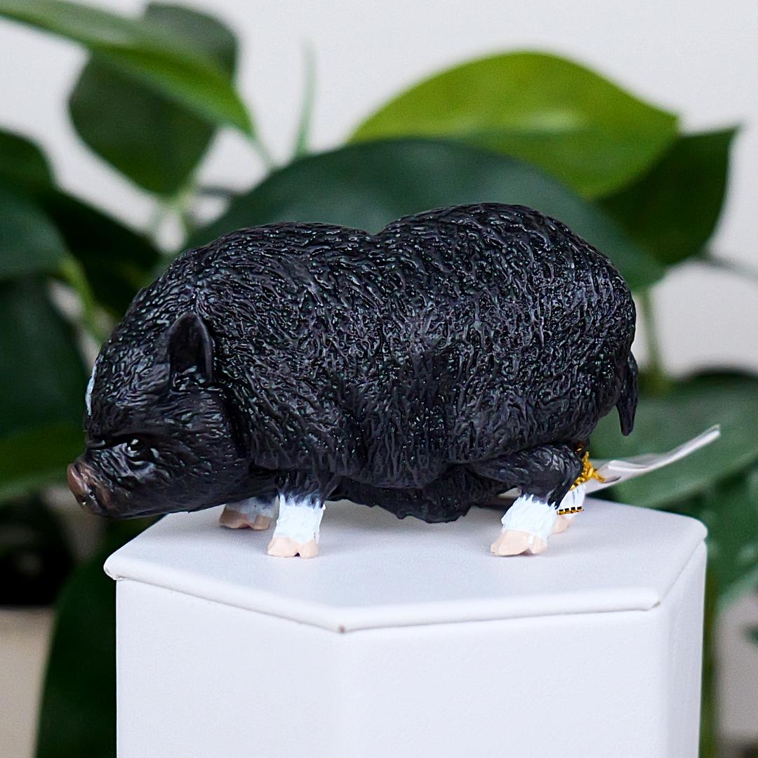 Vietnamese Pot Bellied Pig Farm Figure - Hand Painted & Collectible Toy - Papo 51190