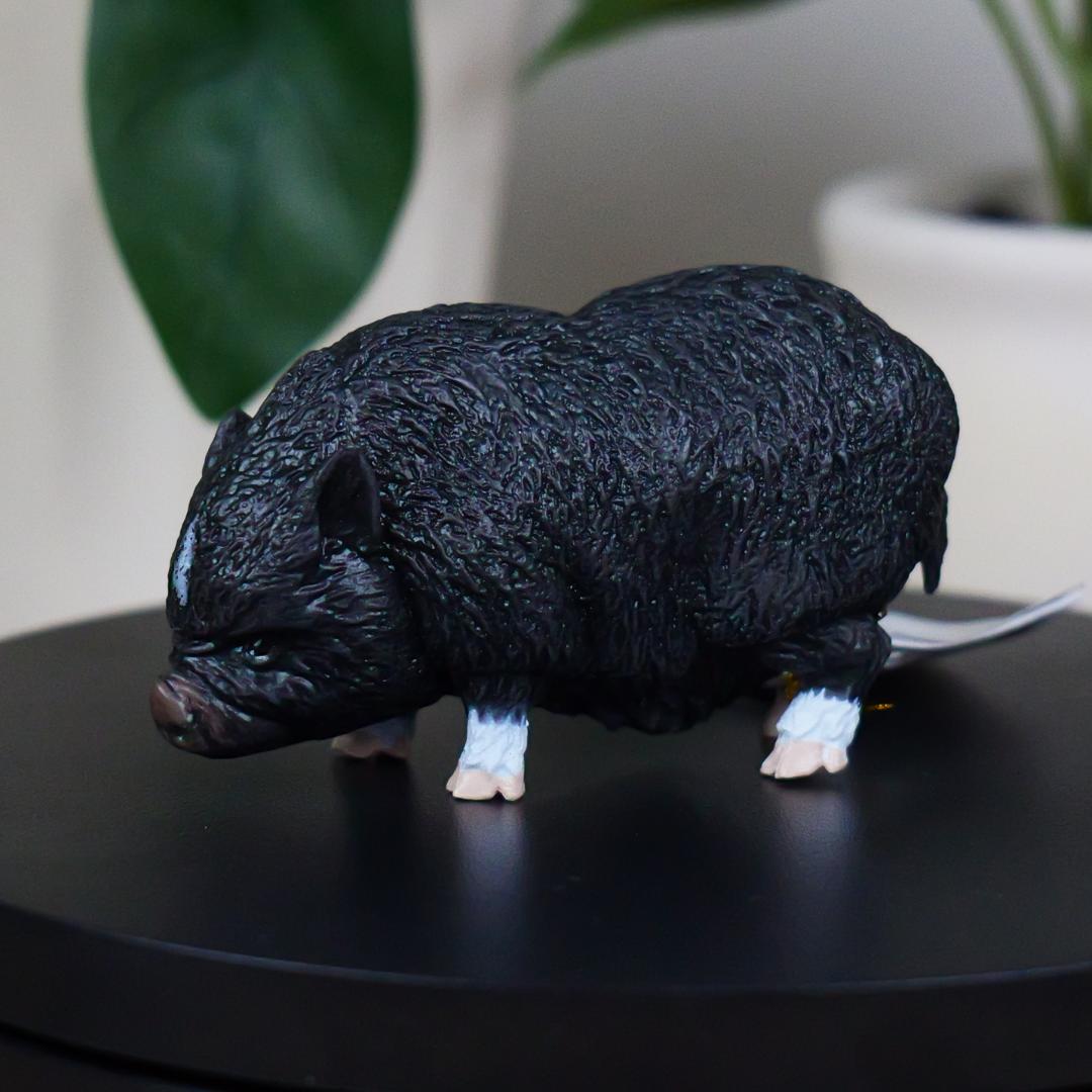 Vietnamese Pot Bellied Pig Farm Figure - Hand Painted & Collectible Toy - Papo 51190