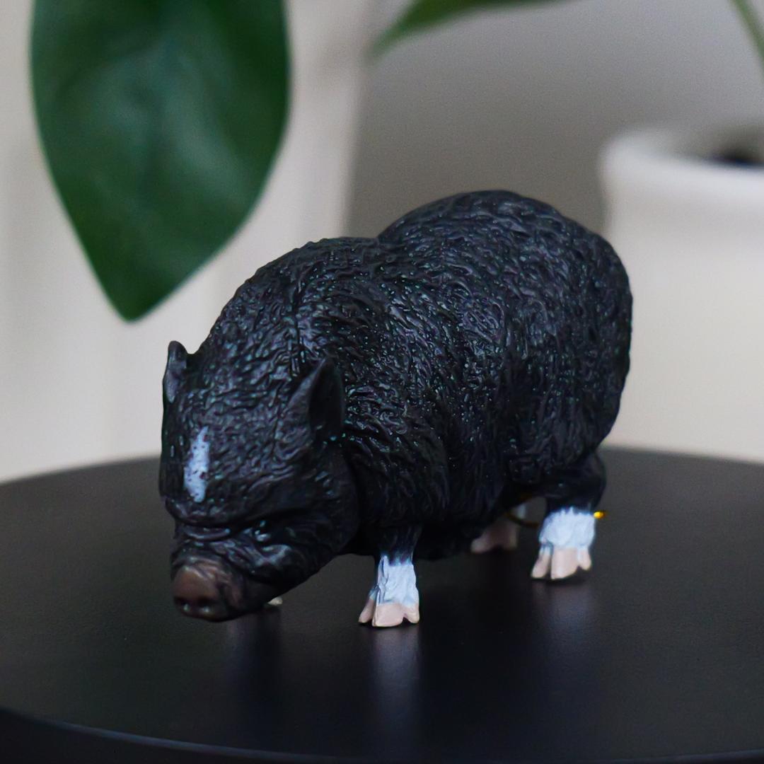 Vietnamese Pot Bellied Pig Farm Figure - Hand Painted & Collectible Toy - Papo 51190