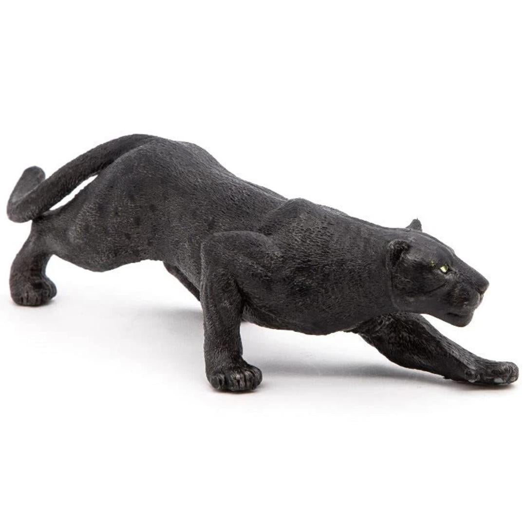 Black Leopard Animal Figure - Hand Painted & Collectible Toy - Papo 50026