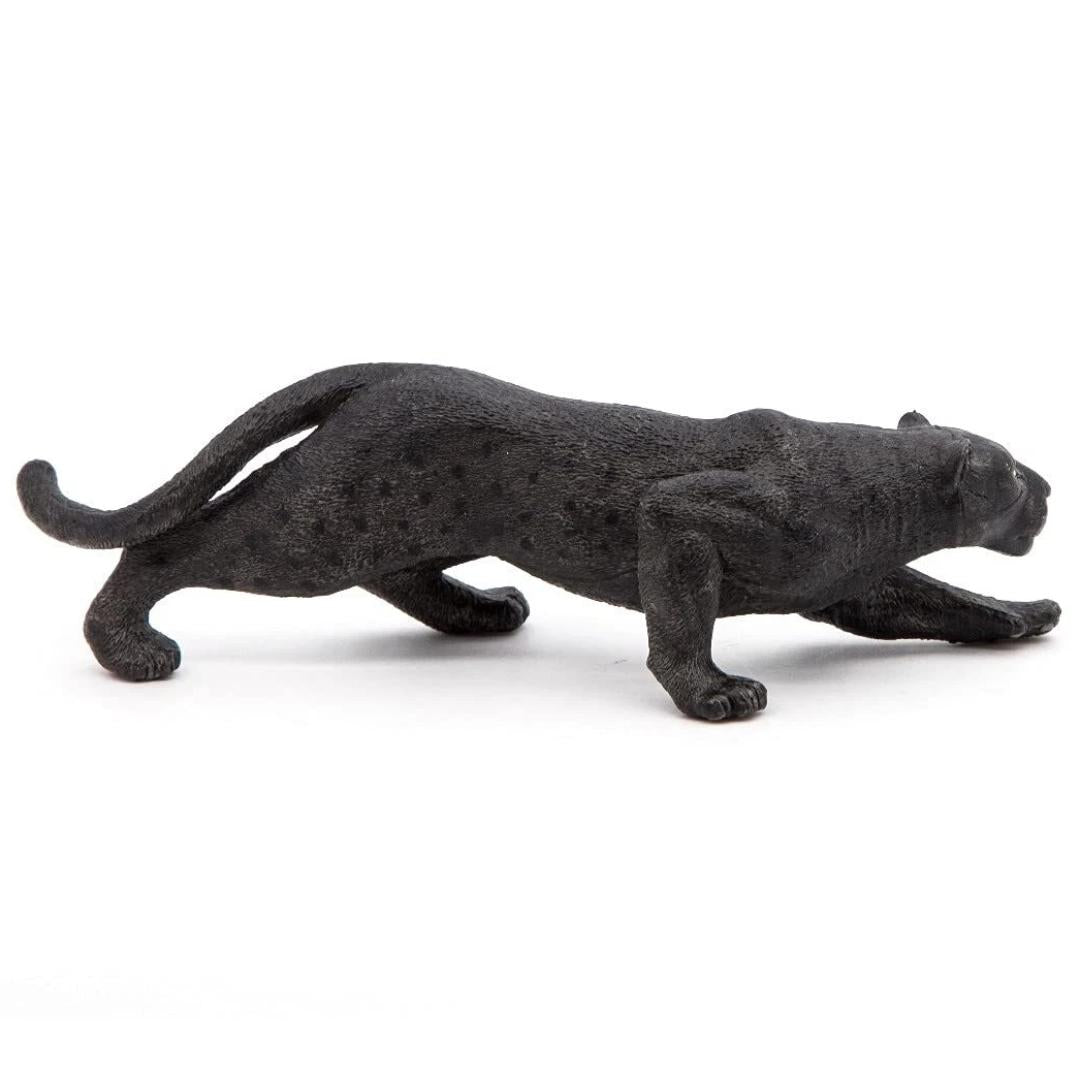 Black Leopard Animal Figure - Hand Painted & Collectible Toy - Papo 50026