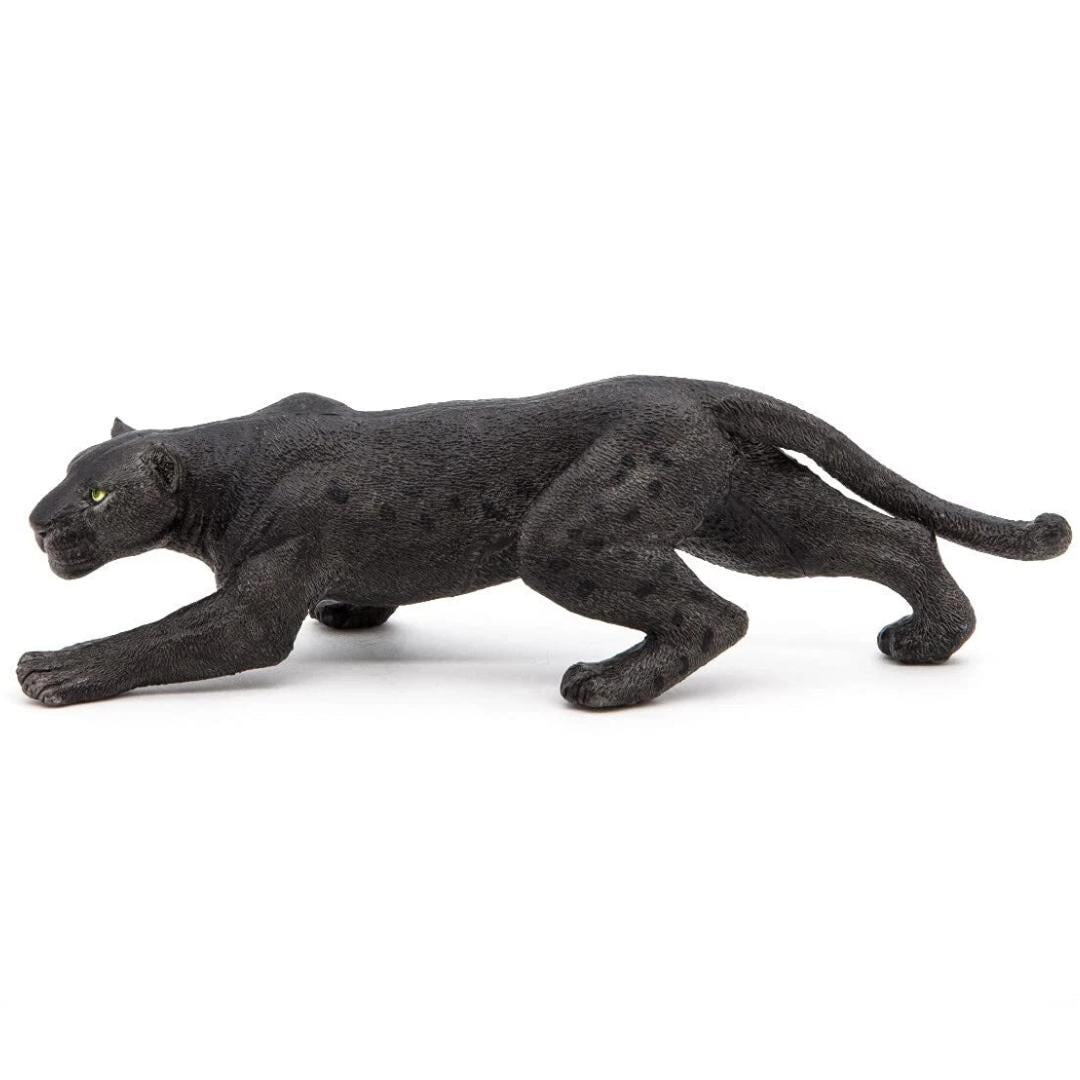 Black Leopard Animal Figure - Hand Painted & Collectible Toy - Papo 50026