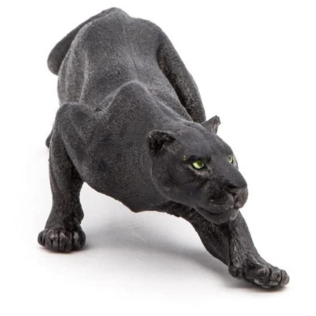 Black Leopard Animal Figure - Hand Painted & Collectible Toy - Papo 50026