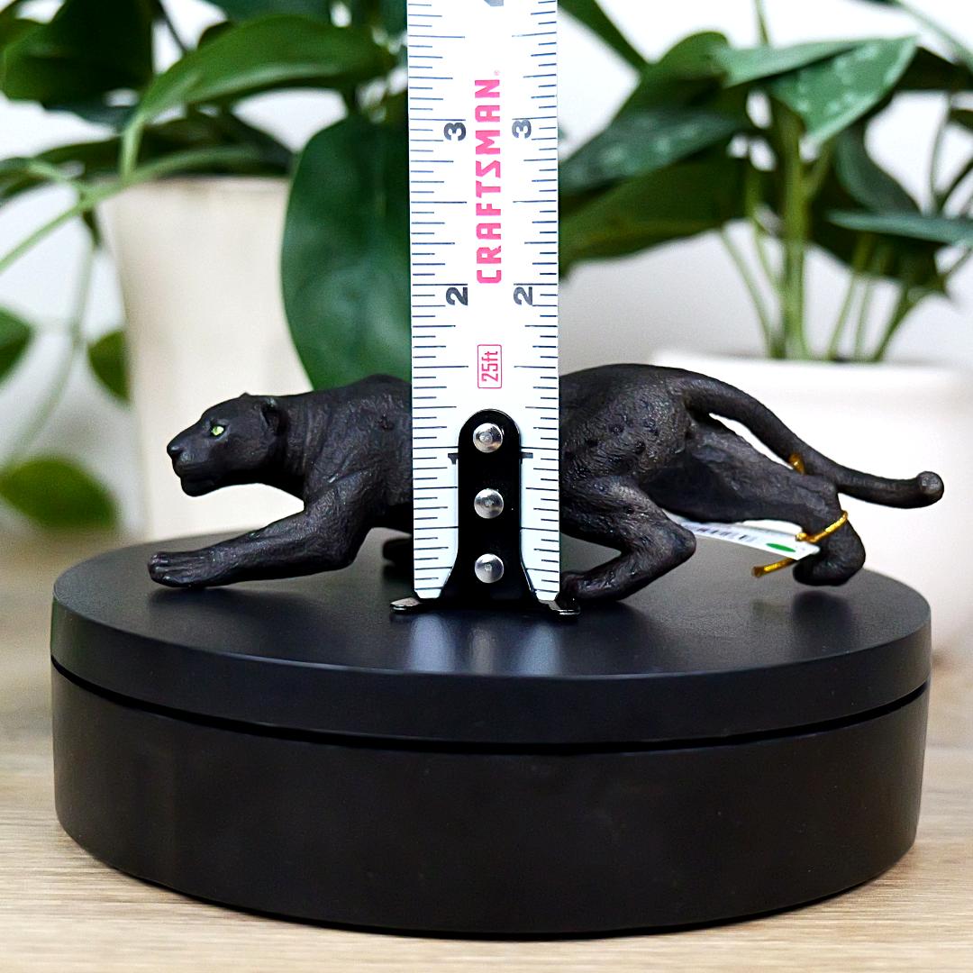 Black Leopard Animal Figure - Hand Painted & Collectible Toy - Papo 50026