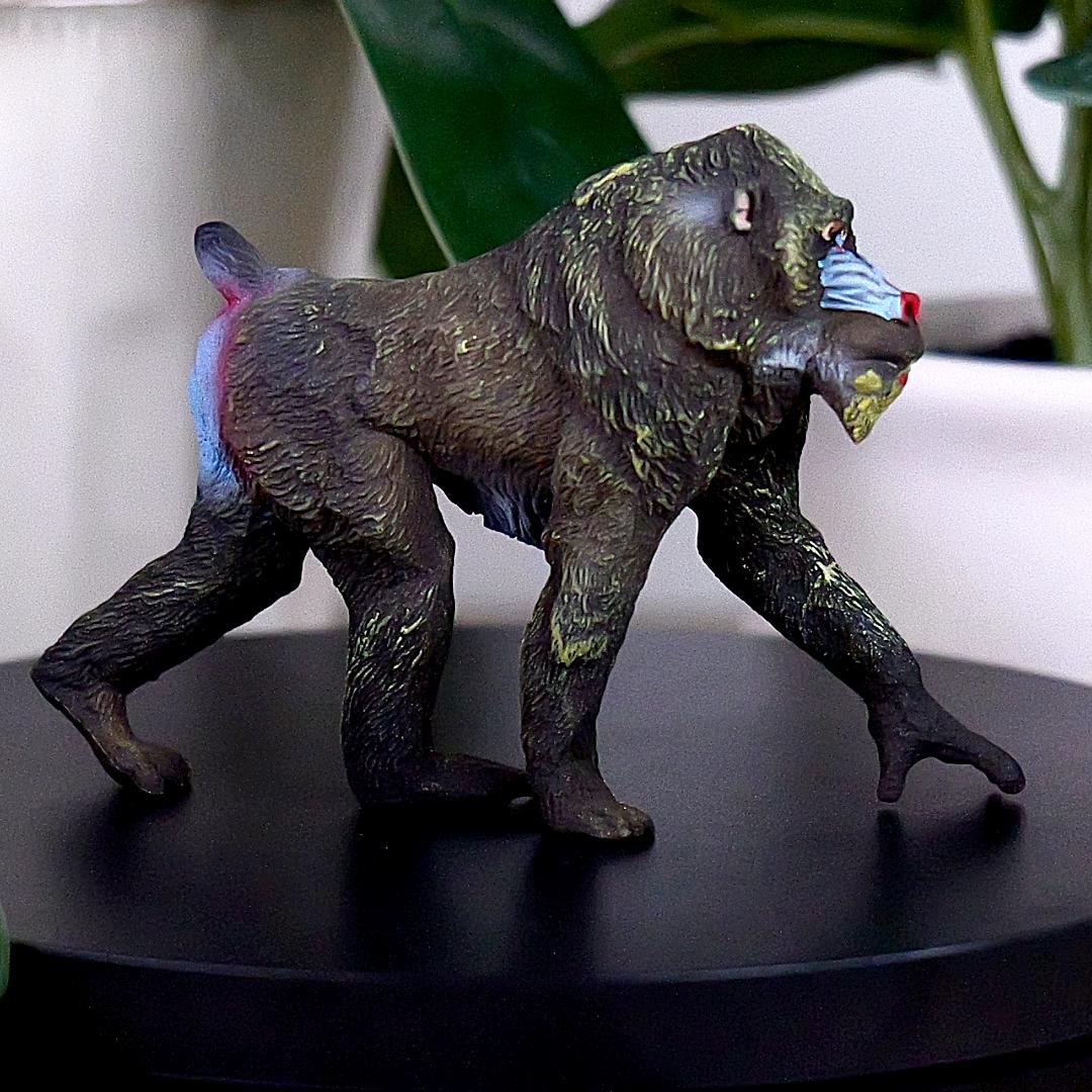 Mandrill Monkey Figure - Hand Painted & Collectible Toy - Papo 50121