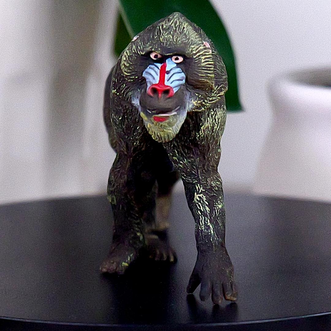 Mandrill Monkey Figure - Hand Painted & Collectible Toy - Papo 50121