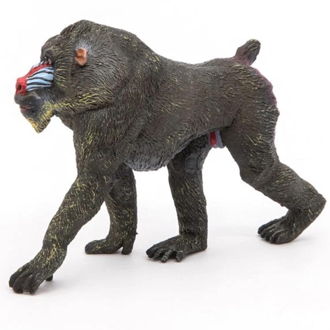 Mandrill Monkey Figure - Hand Painted & Collectible Toy - Papo 50121