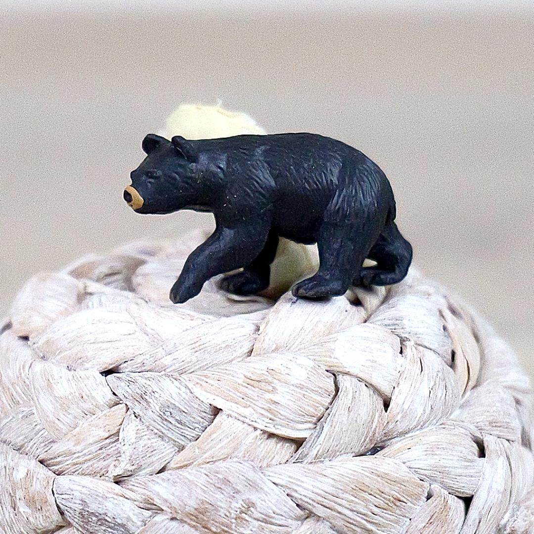 Black Bear Good Luck Minis Figure - Hand Painted & Collectible Figurine - Safari Ltd