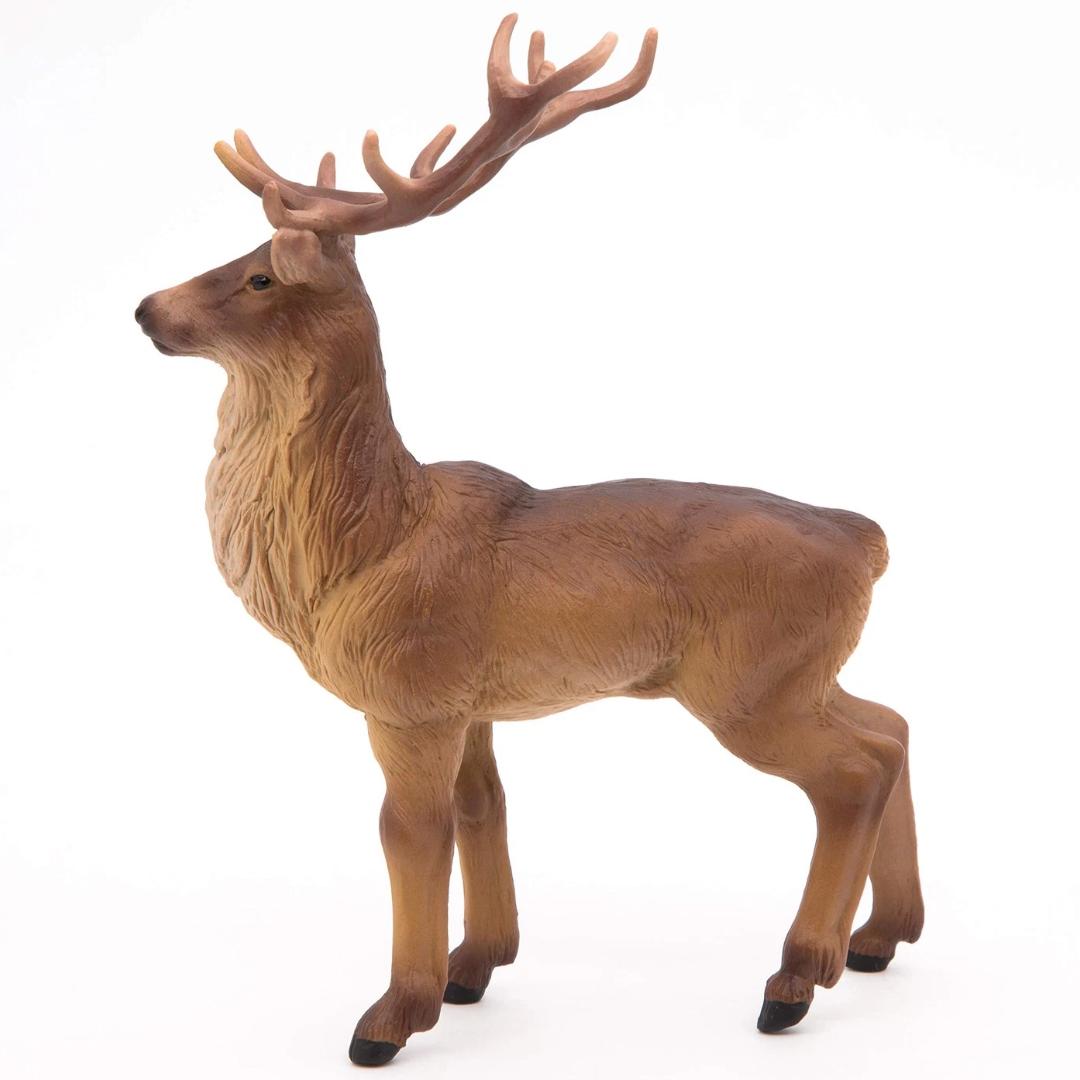 Stag Deer Figure - Hand Painted & Collectible Wild Animal Figure - Papo 53008