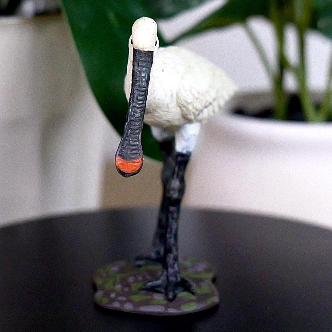 Eurasian Spoonbill Figure - Hand Painted & Collectible Bird Figurine - Papo 50279