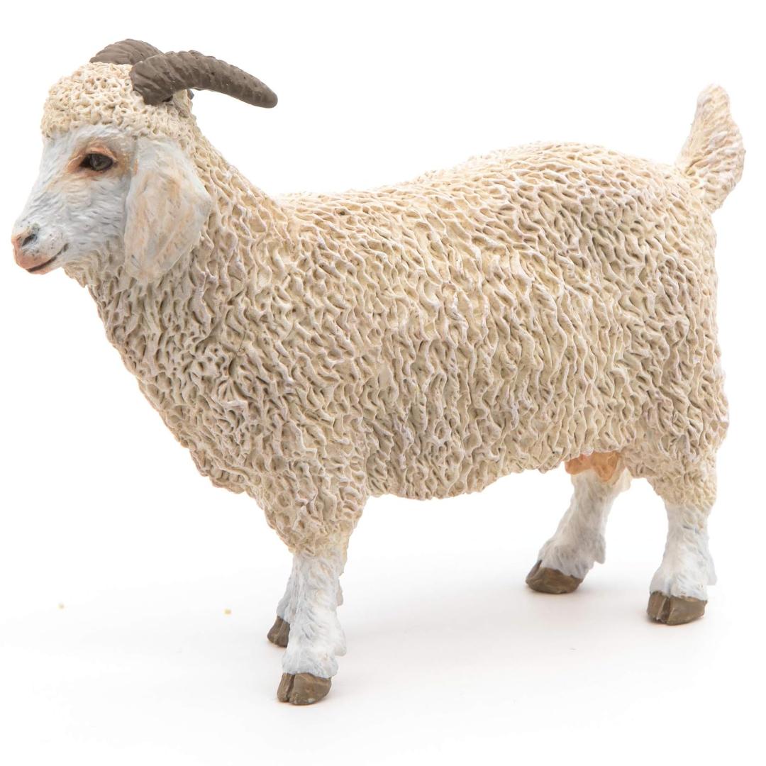 Angora Goat Farm Animal Figure - Hand Painted & Collectible Toy Figurine - Papo 51170