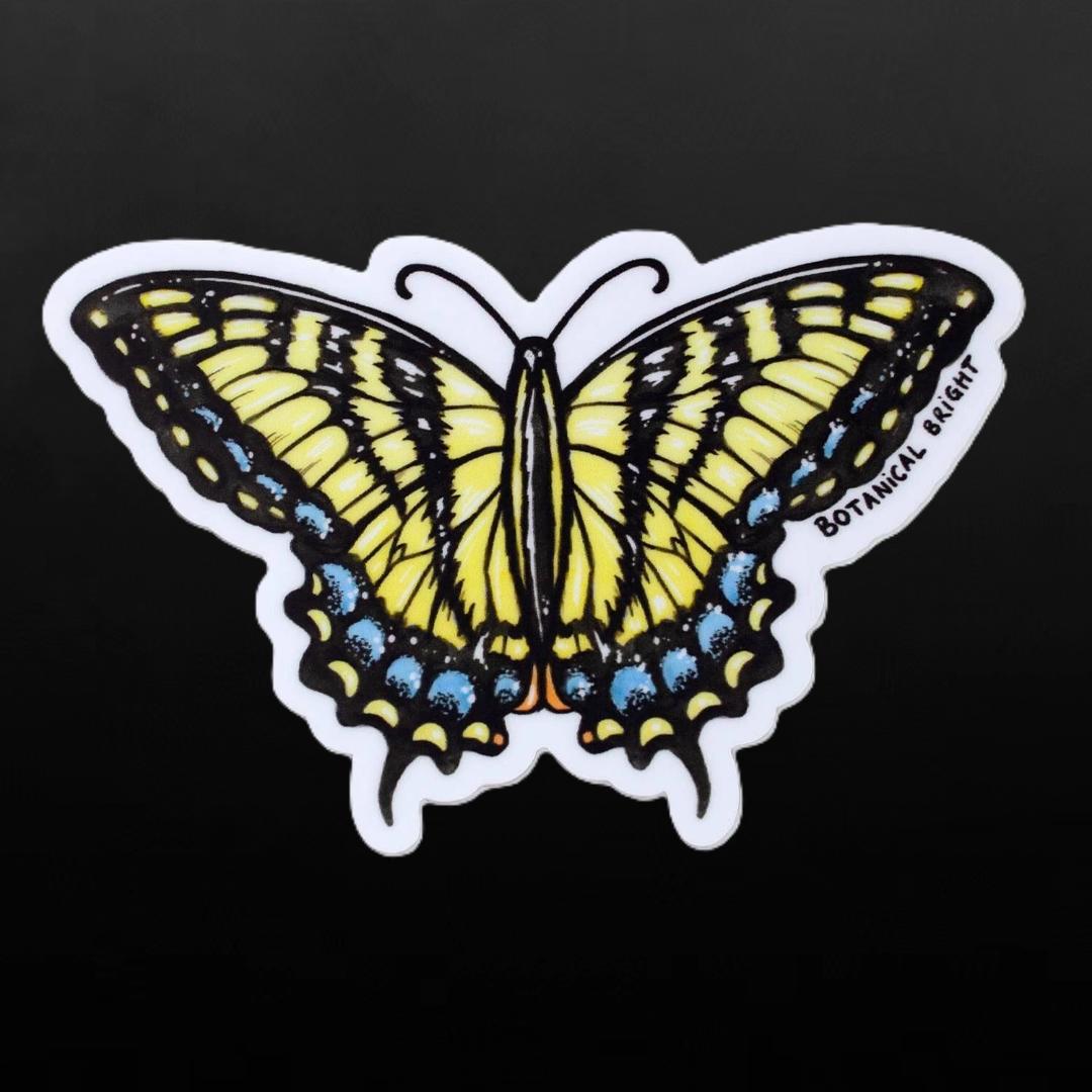 Swallowtail Butterfly Sticker - Waterproof Vinyl Nature & Garden Decal