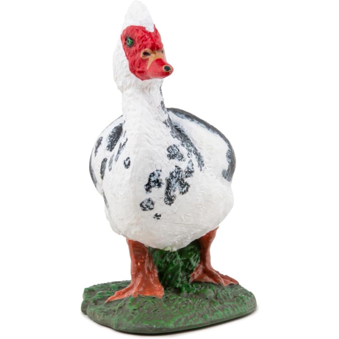 Muscovy Duck Figurine - Hand Painted Farm Animal Figure - Papo 51189