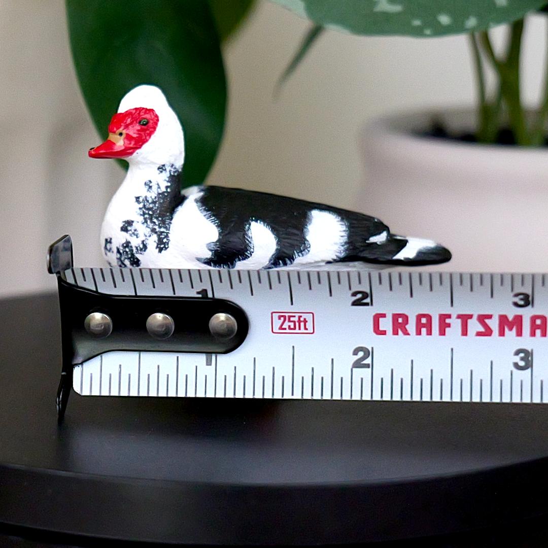 Muscovy Duck Figurine - Hand Painted Farm Animal Figure - Papo 51189