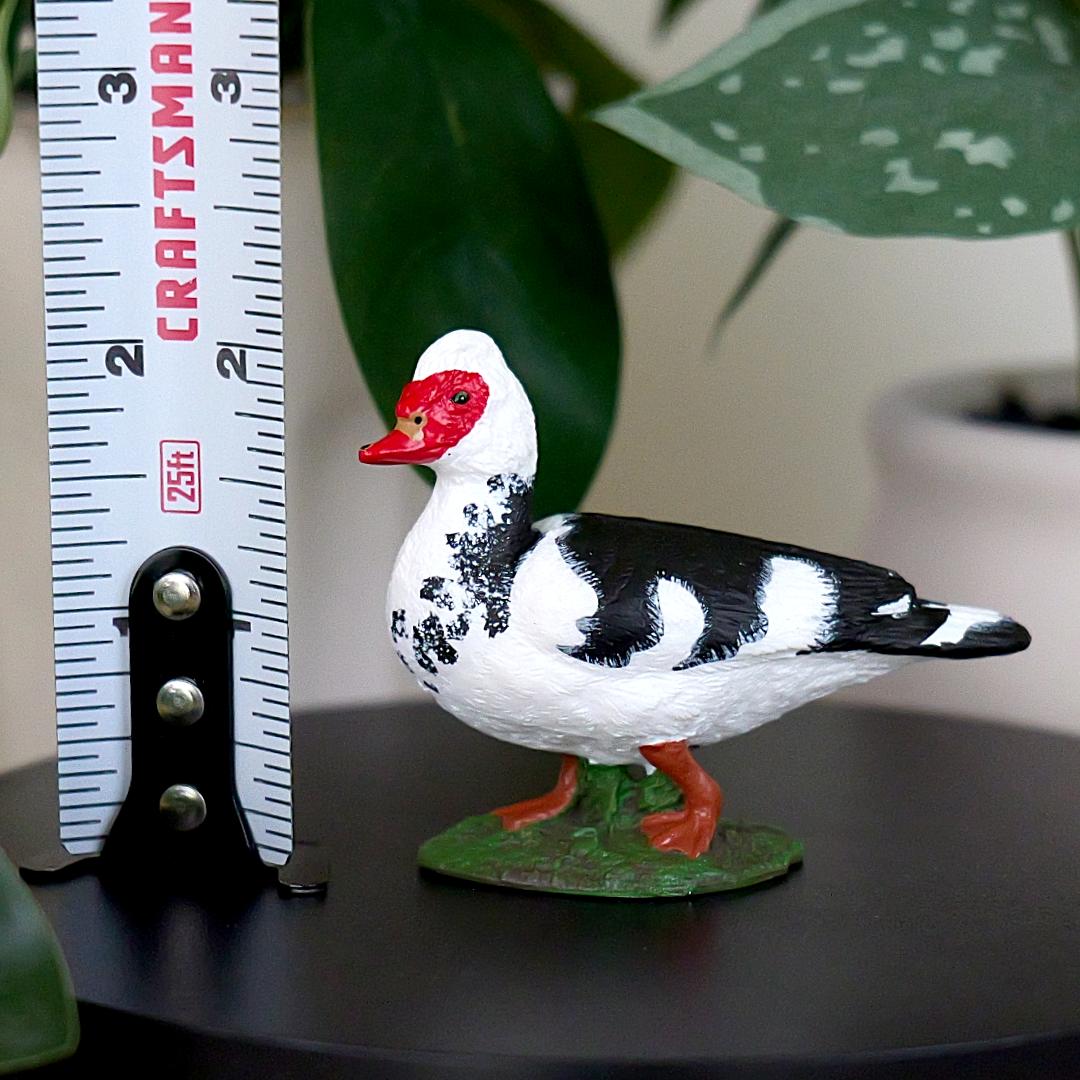 Muscovy Duck Figurine - Hand Painted Farm Animal Figure - Papo 51189
