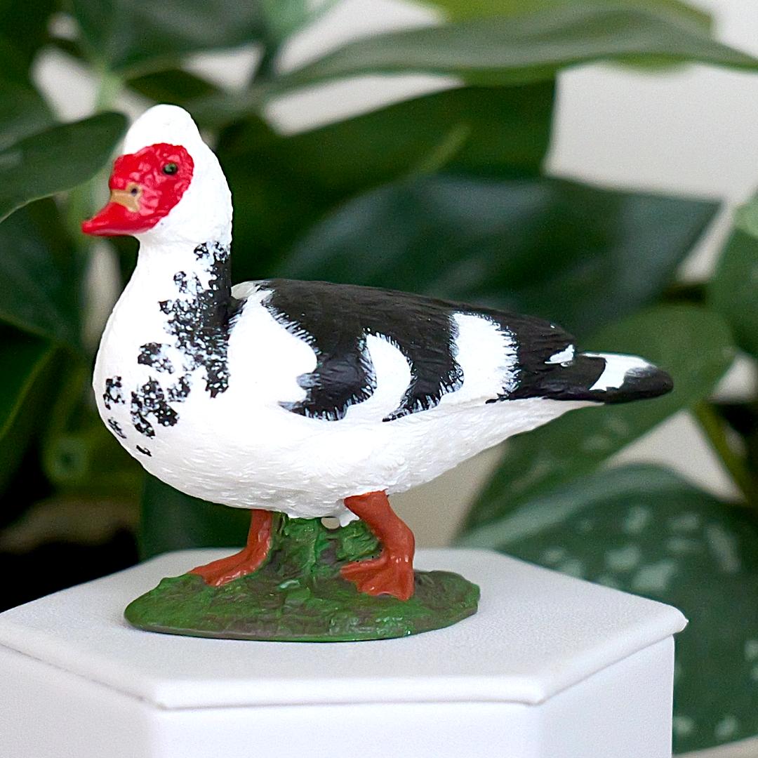 Muscovy Duck Figurine - Hand Painted Farm Animal Figure - Papo 51189