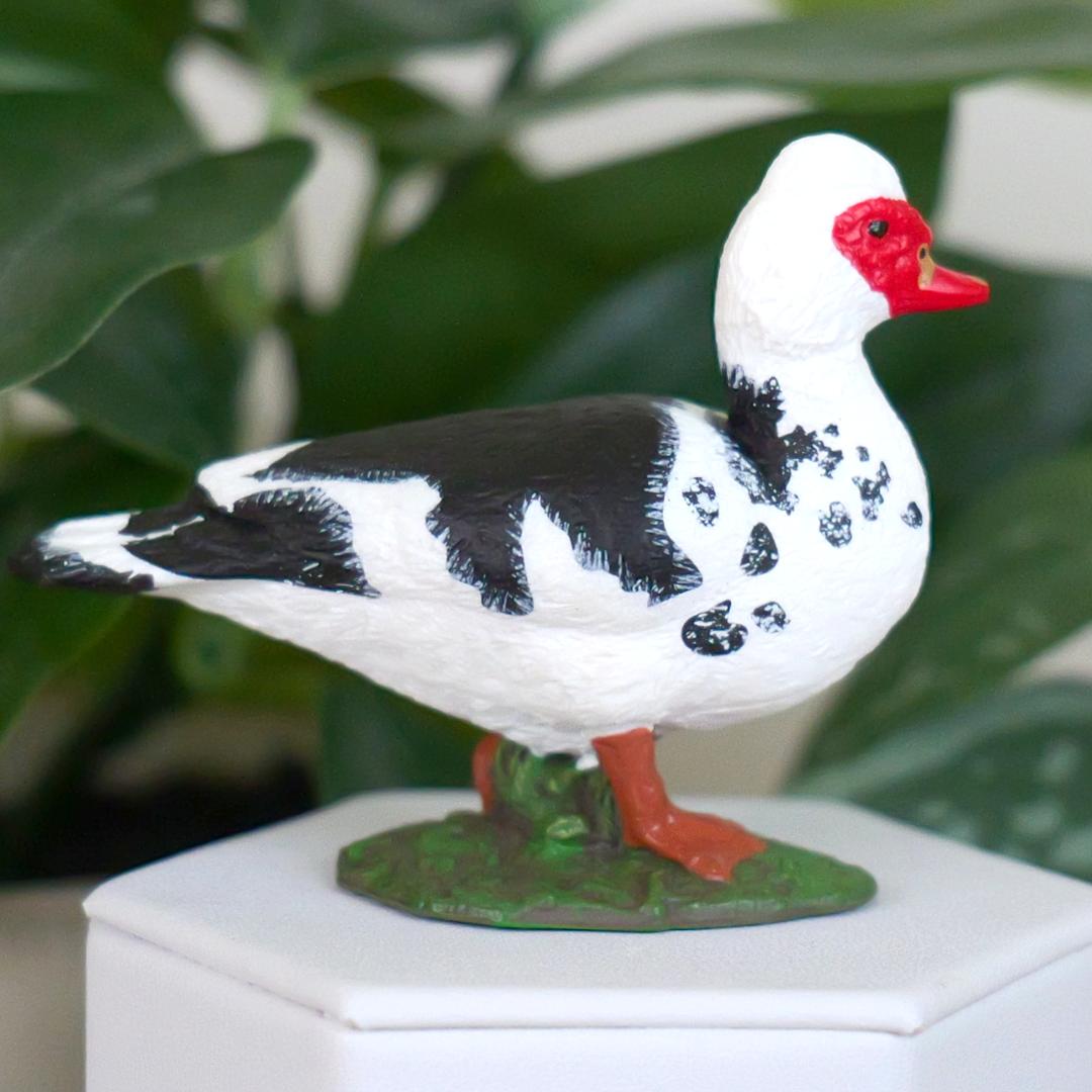 Muscovy Duck Figurine - Hand Painted Farm Animal Figure - Papo 51189