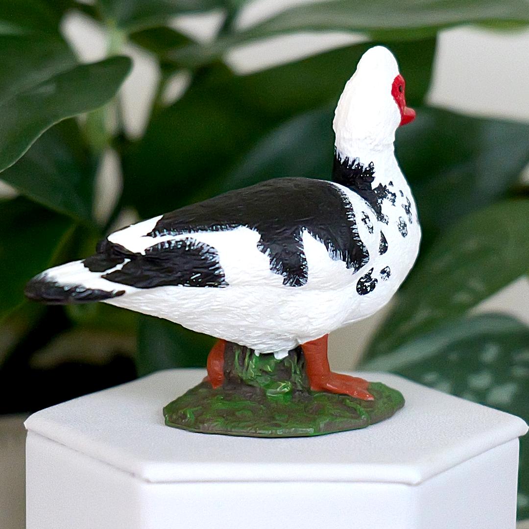 Muscovy Duck Figurine - Hand Painted Farm Animal Figure - Papo 51189