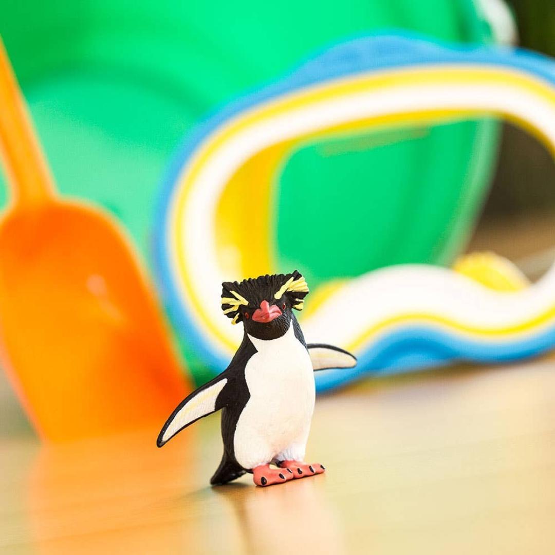 Rockhopper Penguin Figurine - Hand Painted Arctic Bird Toy Figure - Safari Ltd 100149