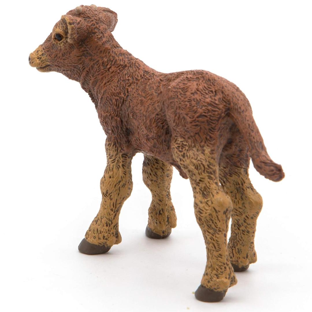 Limousine Calf Figurine - Hand Painted Cow Farm Animal Toy Figure - Papo 51132