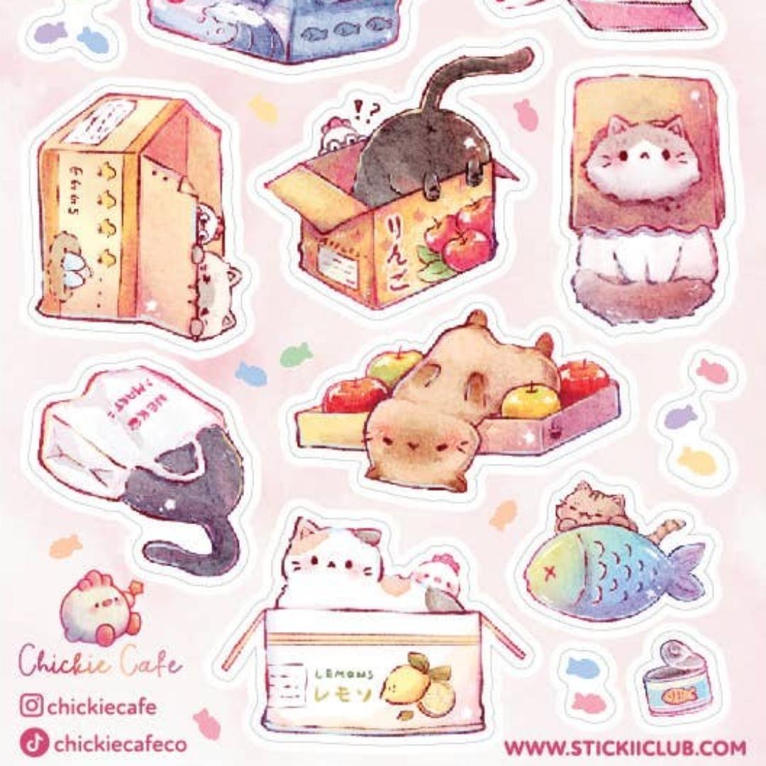 Cat Stickers - Neko Mart Sticker Sheet