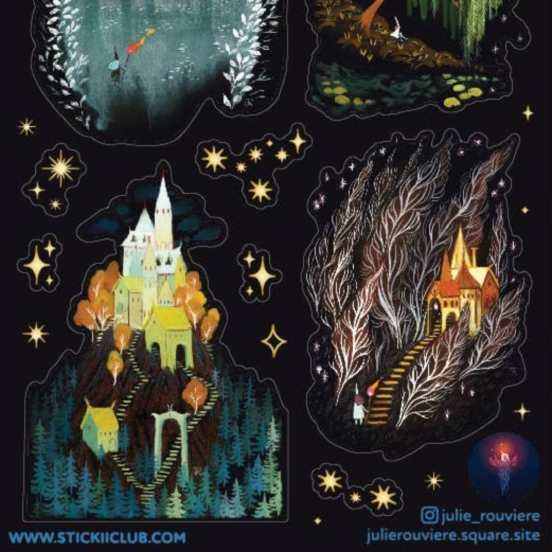 Castle Stickers - Enchanted Castles Sticker Sheet