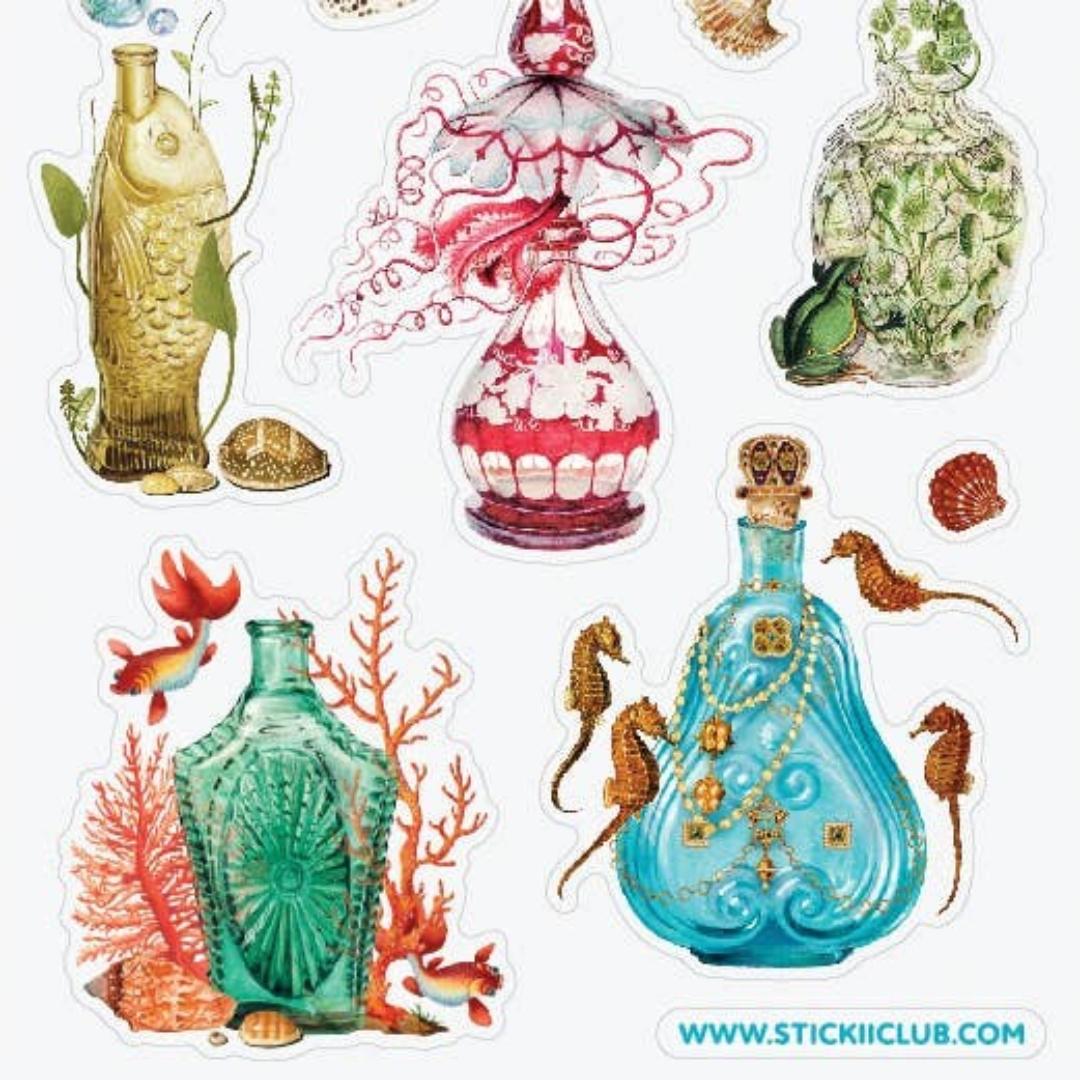 Sea Life Stickers - Beach Decor Sticker Sheet
