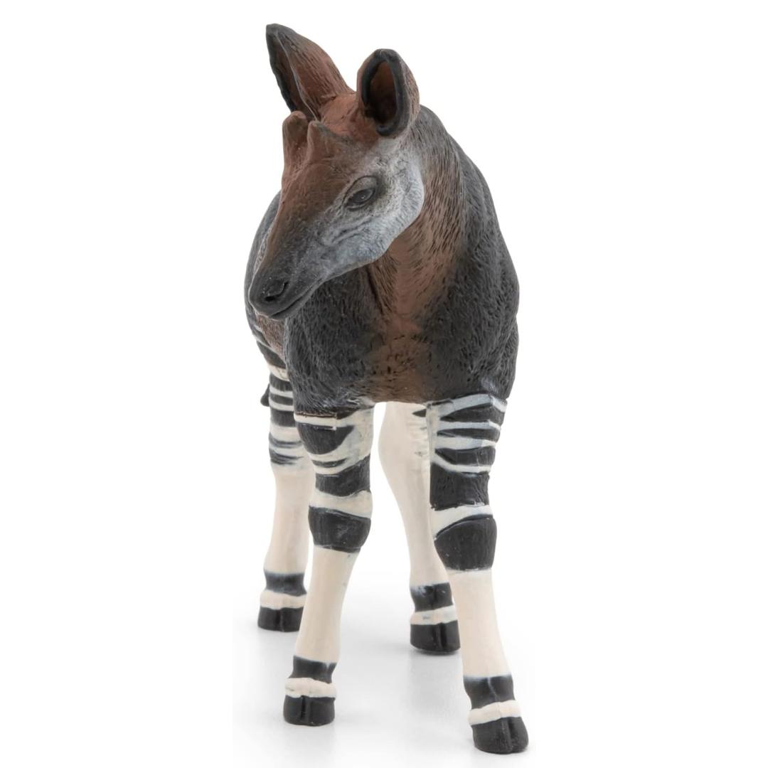 Okapi Figurine - Hand Painted Wild Animal Toy Figure - Papo 50077