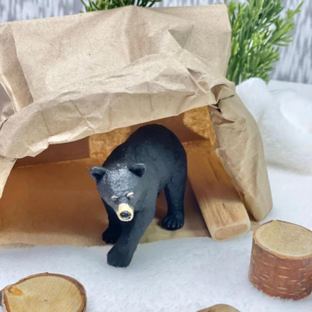 Black Bear Figurine - Hand Painted Wild Animal Toy Figure - Safari Ltd 273529