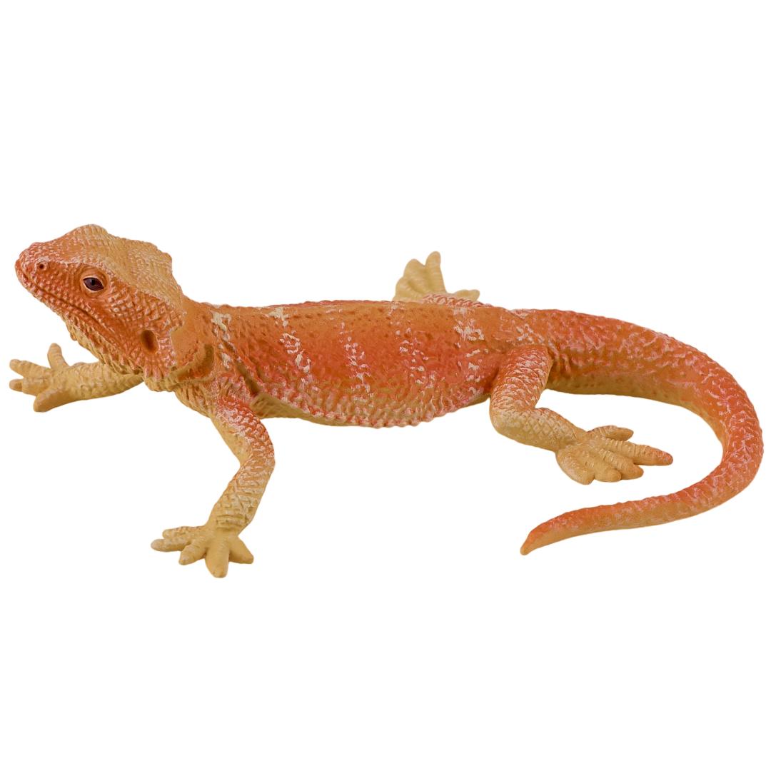 Bearded Dragon Figurine - Hand Painted Reptile Animal Toy Figure - Mojo 381096