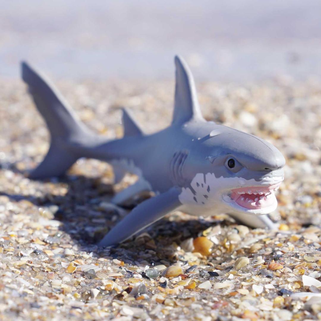 Great White Shark Figurine - Hand Painted Sea Life & Ocean Toy for Kids - Safari Ltd