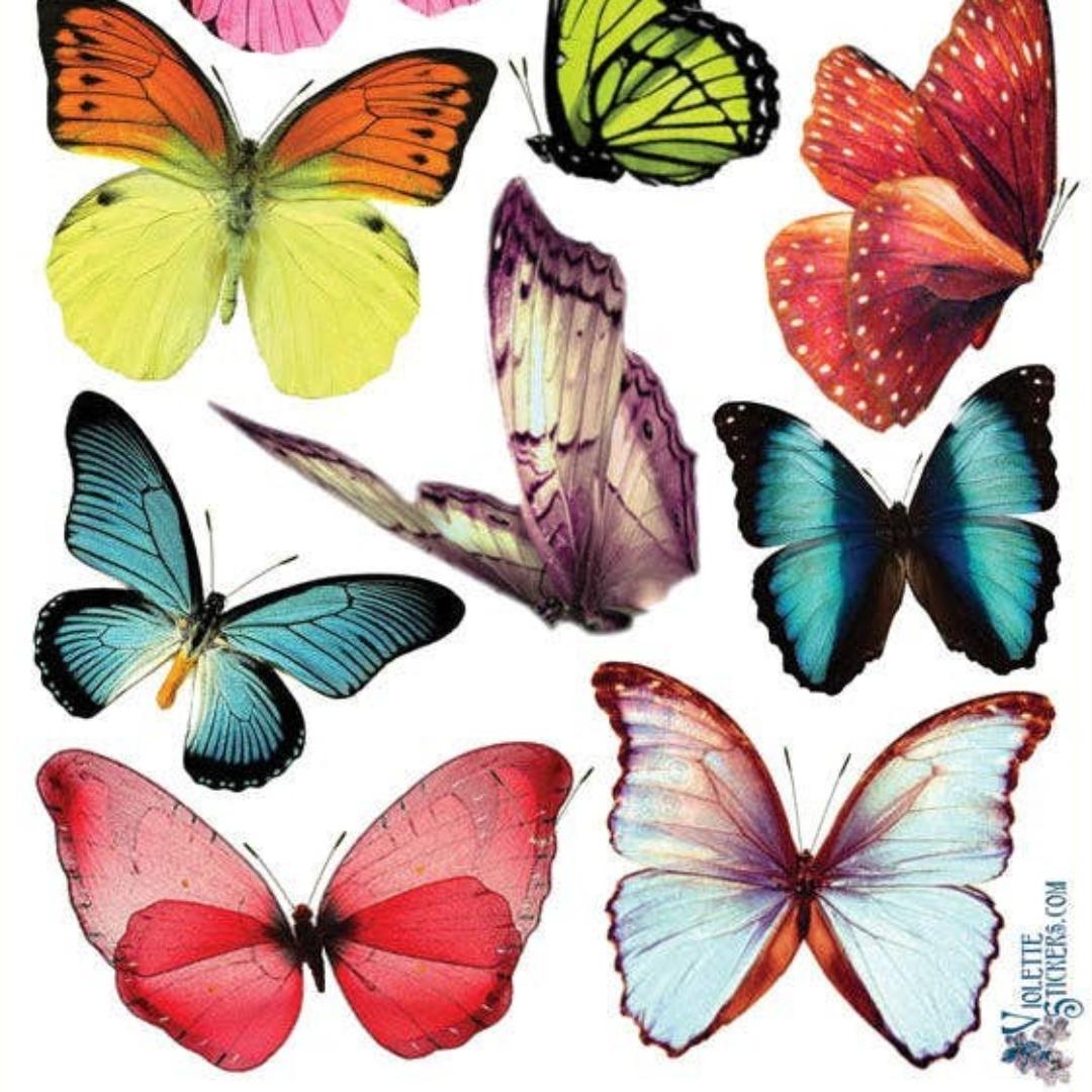 Butterfly Stickers - Ghost Butterflies Sticker Sheet