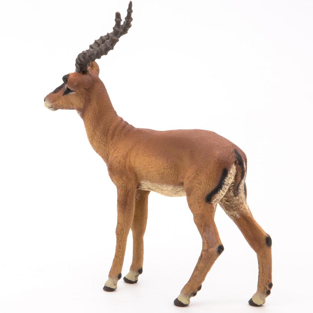 Impala Figurine - Hand Painted Wild Animal Toy Figure - Papo 50186