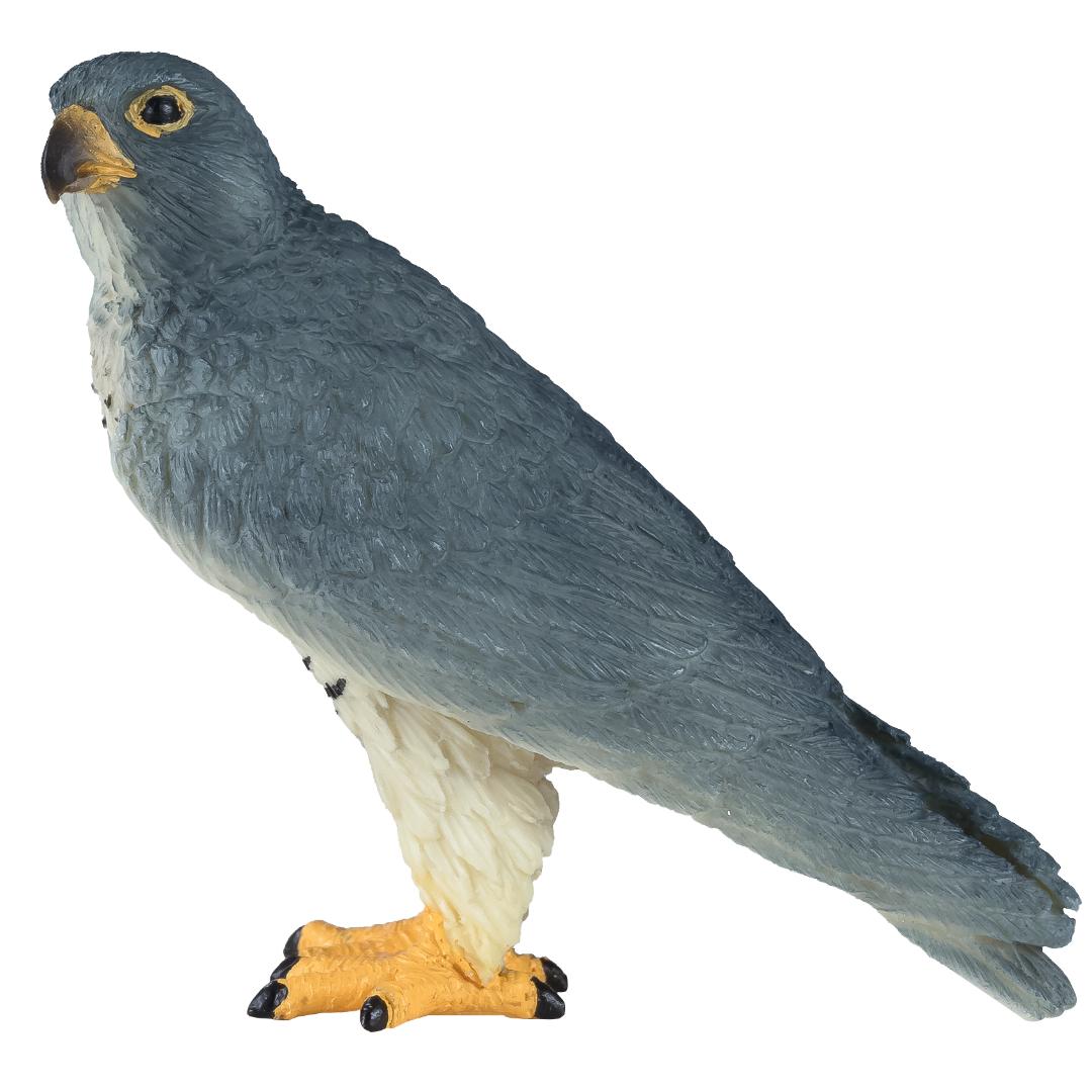 Peregrine Falcon Figurine - Small Hand Painted Wildlife & Bird Toy Figure - Mojo