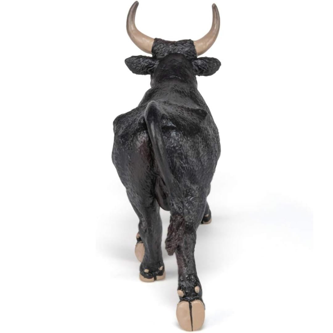 Camargue Bull Figurine - Hand Painted Farm Animal Toy Figure - Papo