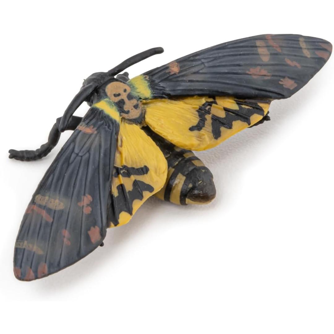 Hawkmoth Figurine - Hand Painted Collectible Moth Insect Toy Figure - Papo