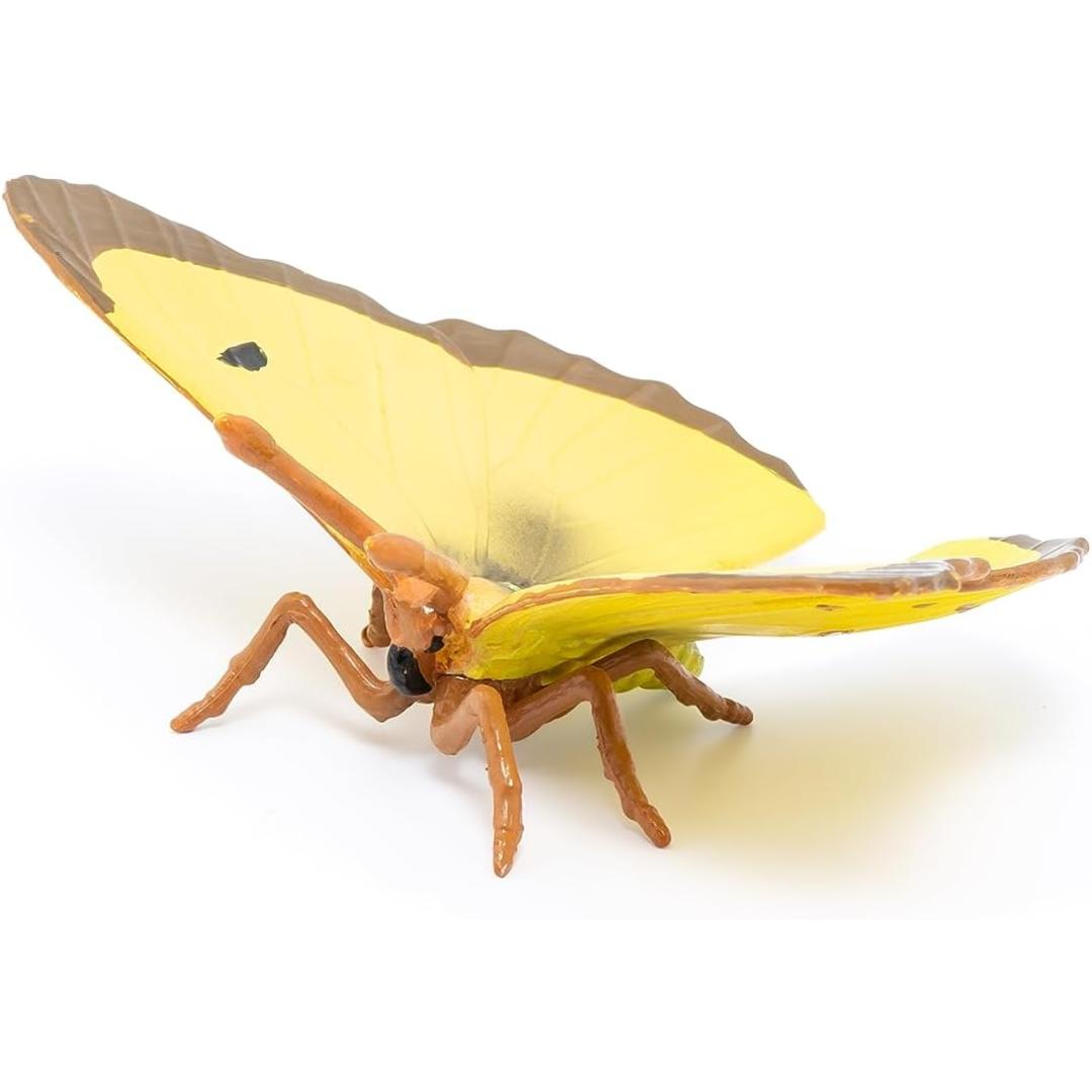 Clouded Yellow Butterfly Figurine - Hand Painted Toy Insect Figure - Papo