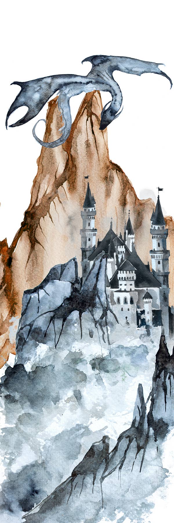 Dragon Castle Bookmark - Cardstock