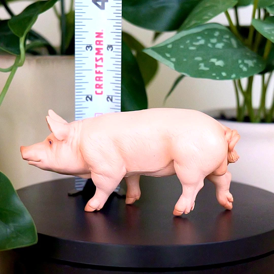 Boar Pig Figure - Hand Painted & Collectible Farm Animal Figurine - Papo 51044