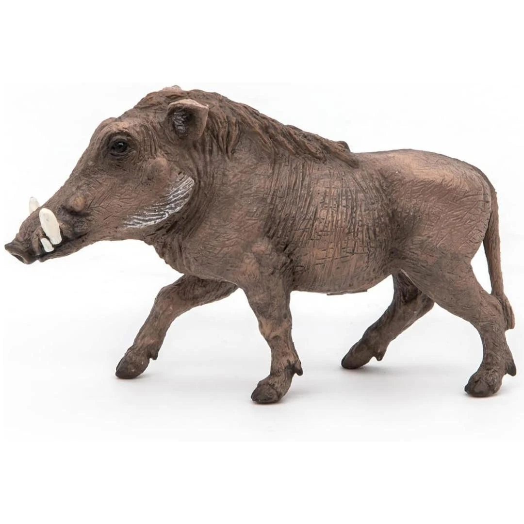 Warthog Figurine - Hand Painted Wild Animal Toy Figure - Papo 50180
