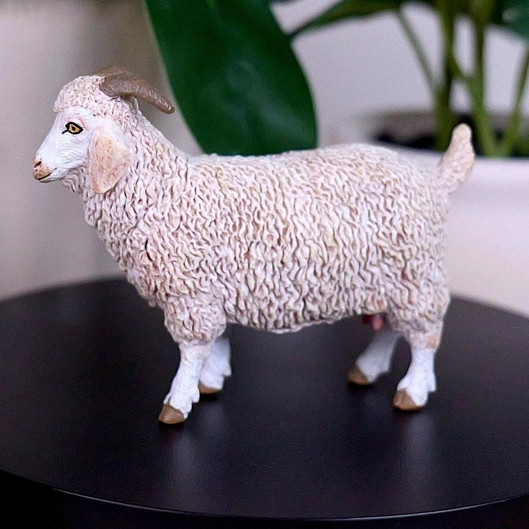 Angora Goat Farm Animal Figure - Hand Painted & Collectible Toy Figurine - Papo 51170