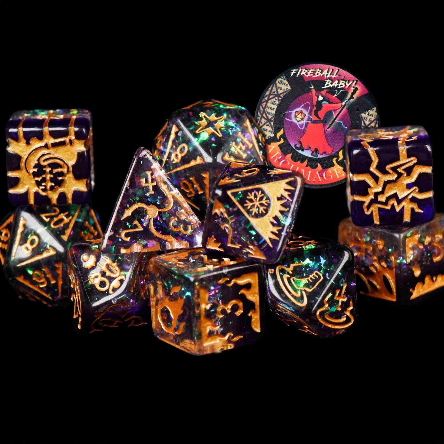 Dice Set - Archmage - 11 Resin Dice