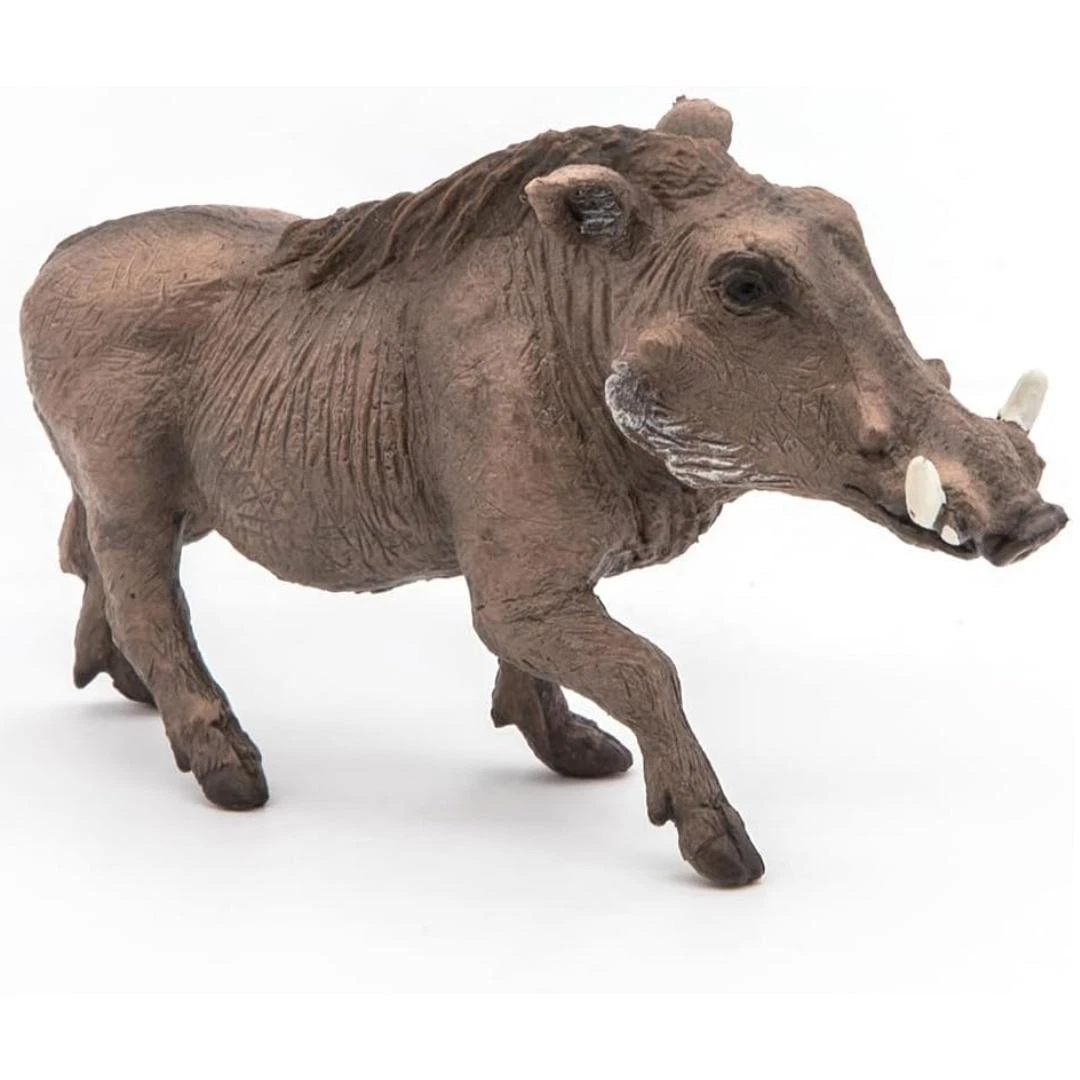 Warthog Figurine - Hand Painted Wild Animal Toy Figure - Papo 50180
