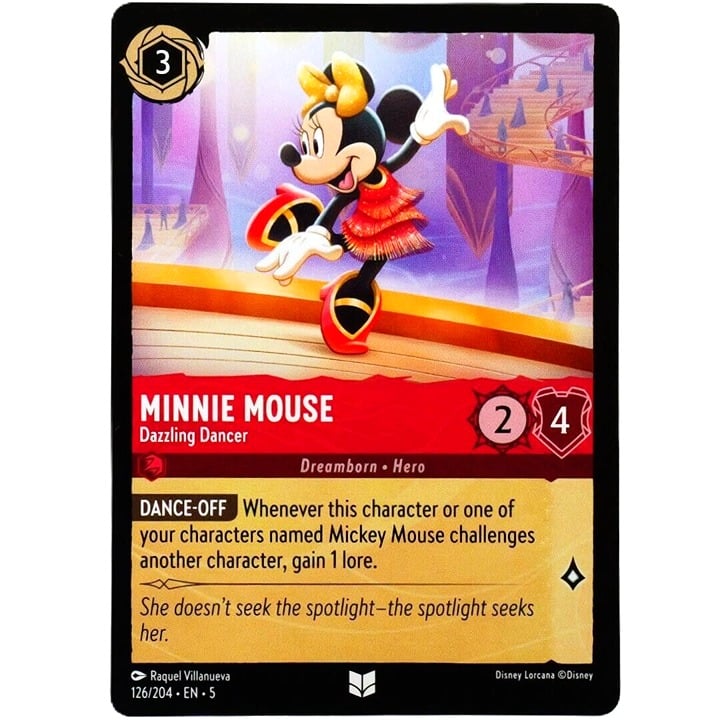 Minnie Mouse Dazzling Dancer - Disney Lorcana TCG Shimmering Skies #126/204